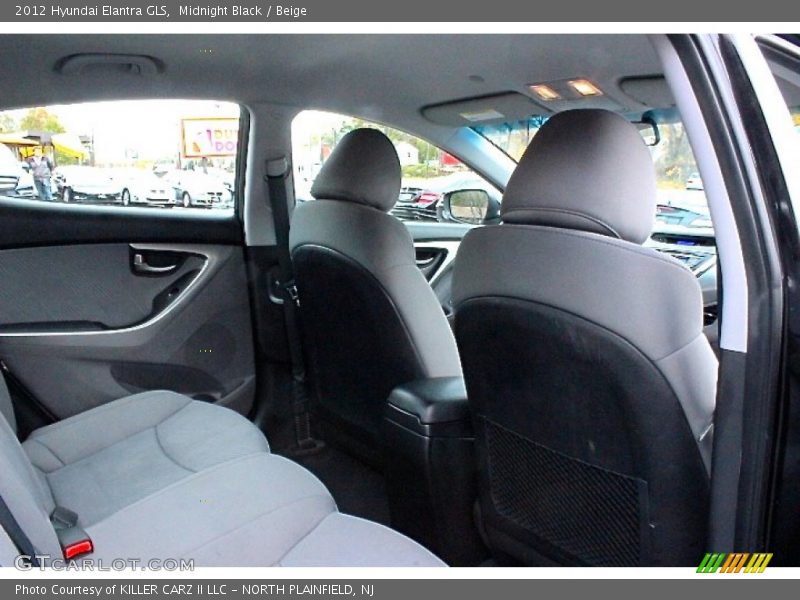 Midnight Black / Beige 2012 Hyundai Elantra GLS