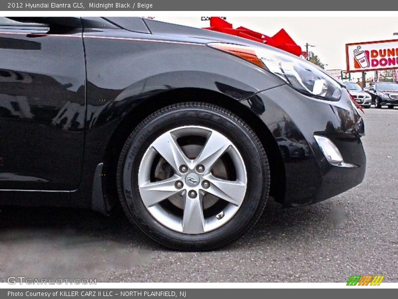 Midnight Black / Beige 2012 Hyundai Elantra GLS