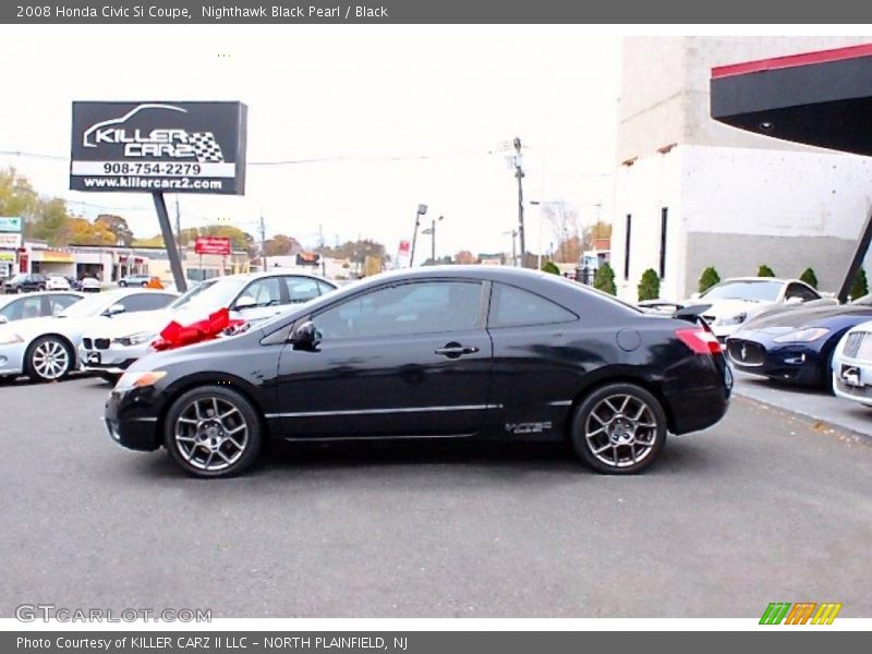 Nighthawk Black Pearl / Black 2008 Honda Civic Si Coupe