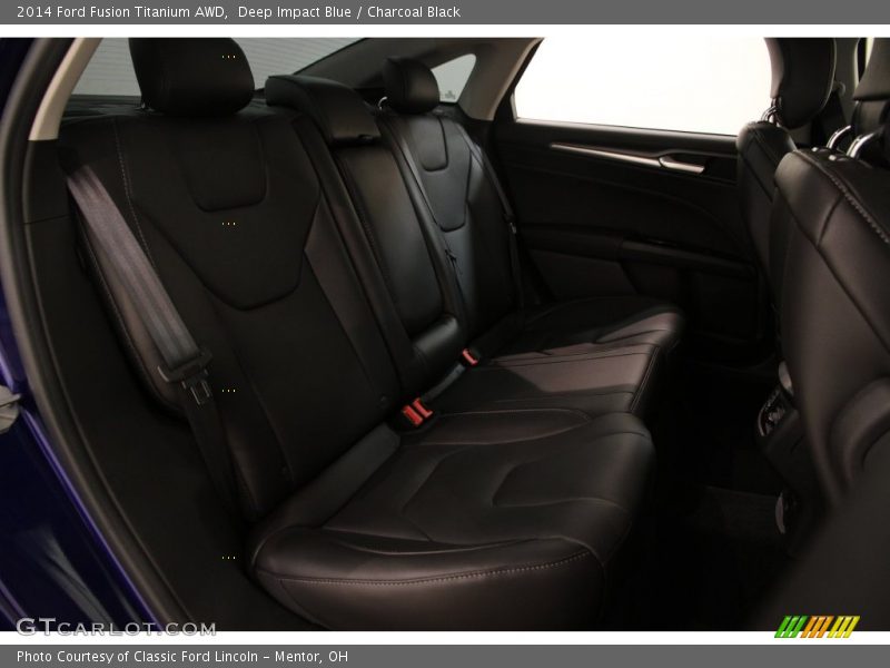 Deep Impact Blue / Charcoal Black 2014 Ford Fusion Titanium AWD