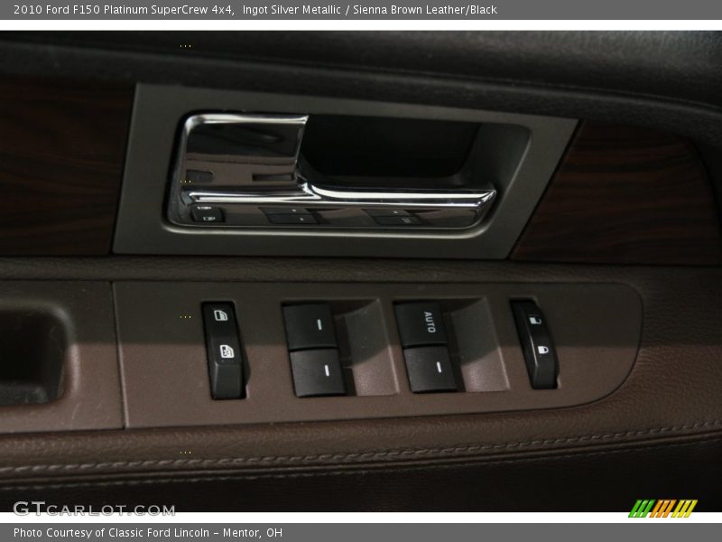 Ingot Silver Metallic / Sienna Brown Leather/Black 2010 Ford F150 Platinum SuperCrew 4x4