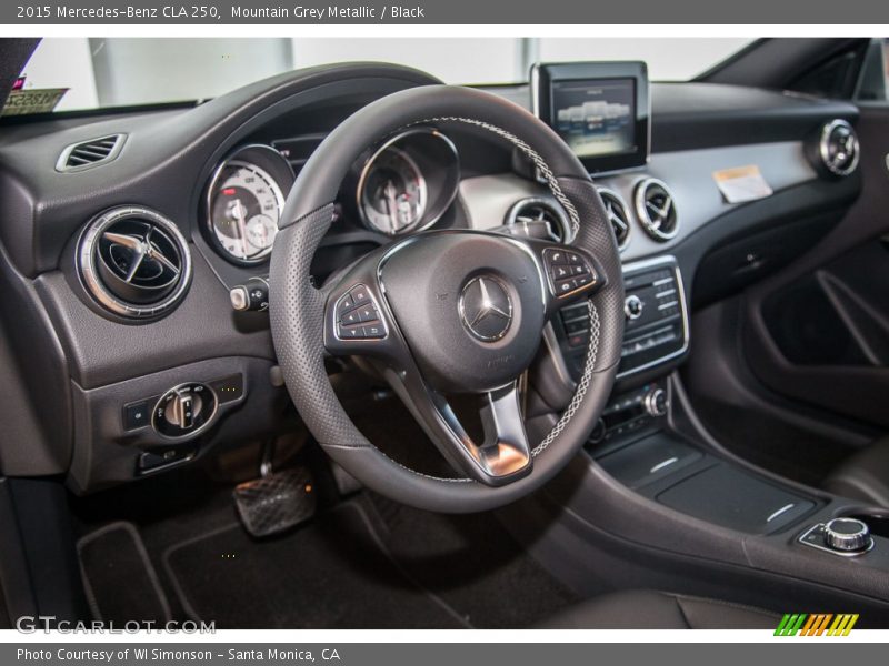 Mountain Grey Metallic / Black 2015 Mercedes-Benz CLA 250
