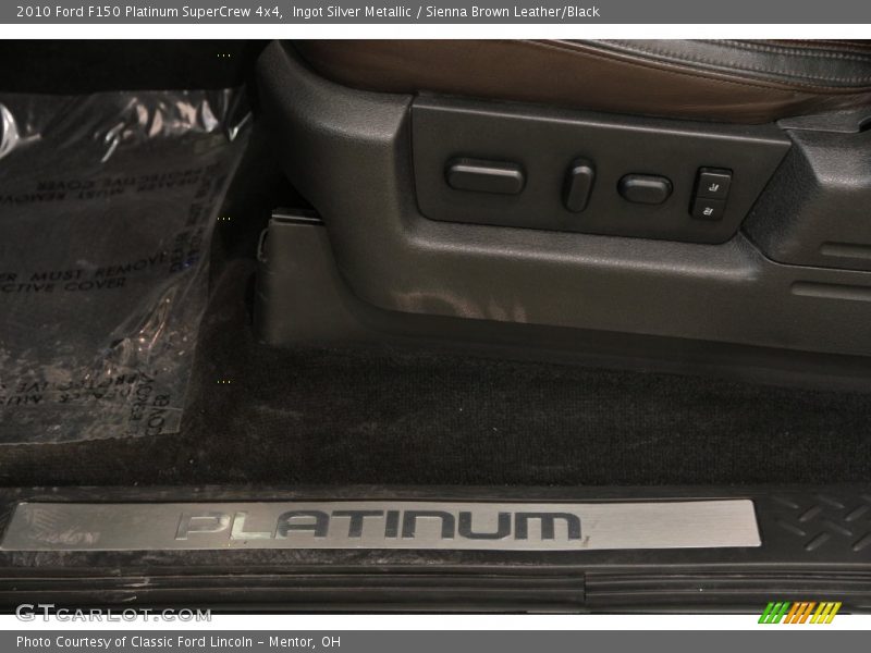 Ingot Silver Metallic / Sienna Brown Leather/Black 2010 Ford F150 Platinum SuperCrew 4x4