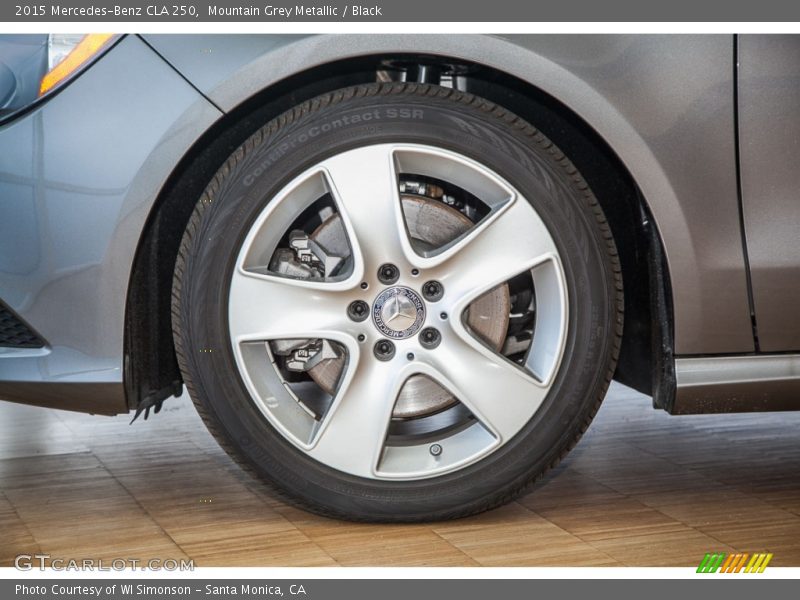Mountain Grey Metallic / Black 2015 Mercedes-Benz CLA 250