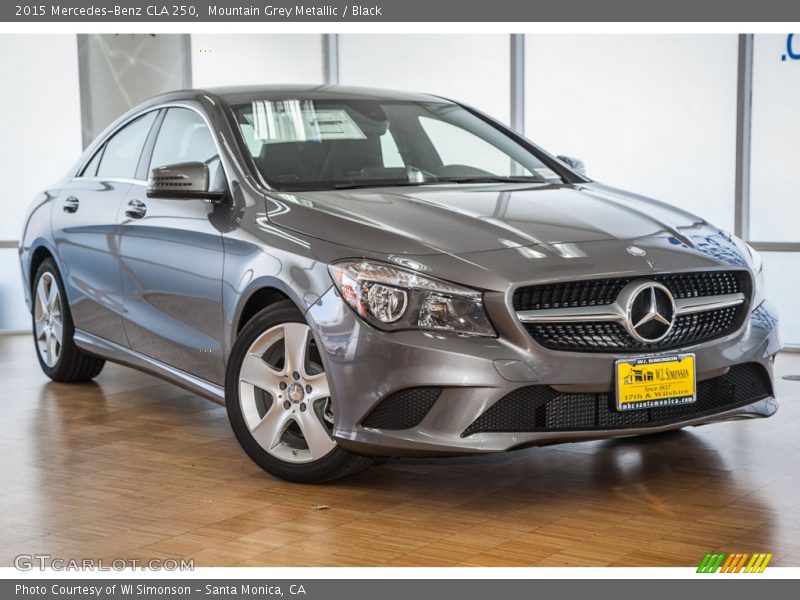 Mountain Grey Metallic / Black 2015 Mercedes-Benz CLA 250