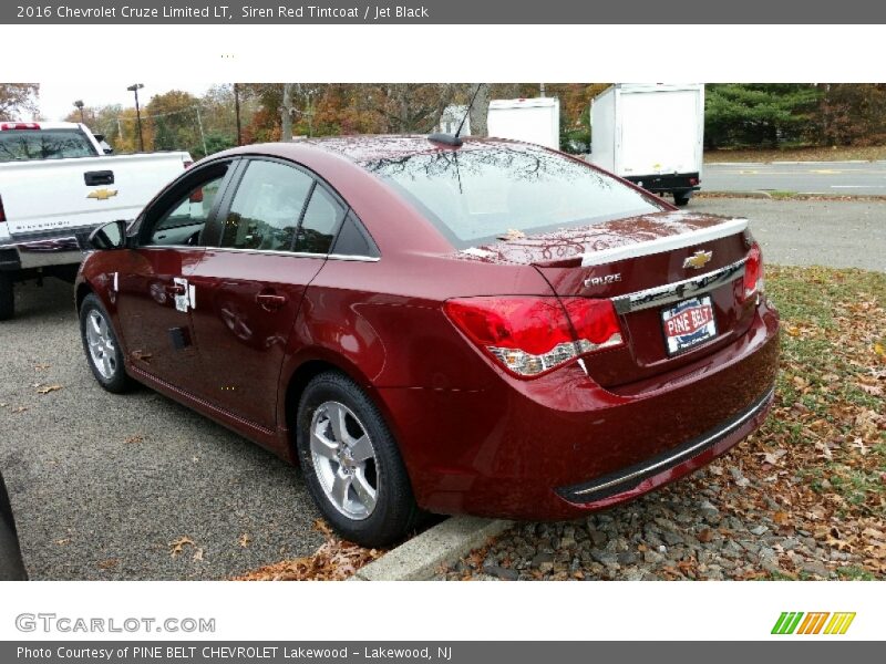 Siren Red Tintcoat / Jet Black 2016 Chevrolet Cruze Limited LT
