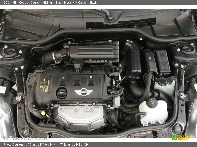 Midnight Black Metallic / Carbon Black 2014 Mini Cooper Coupe