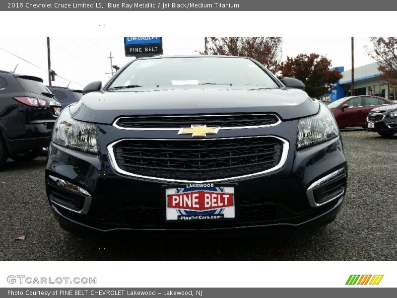 Blue Ray Metallic / Jet Black/Medium Titanium 2016 Chevrolet Cruze Limited LS