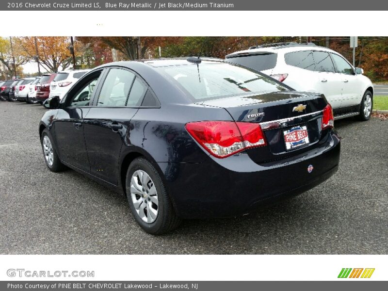 Blue Ray Metallic / Jet Black/Medium Titanium 2016 Chevrolet Cruze Limited LS