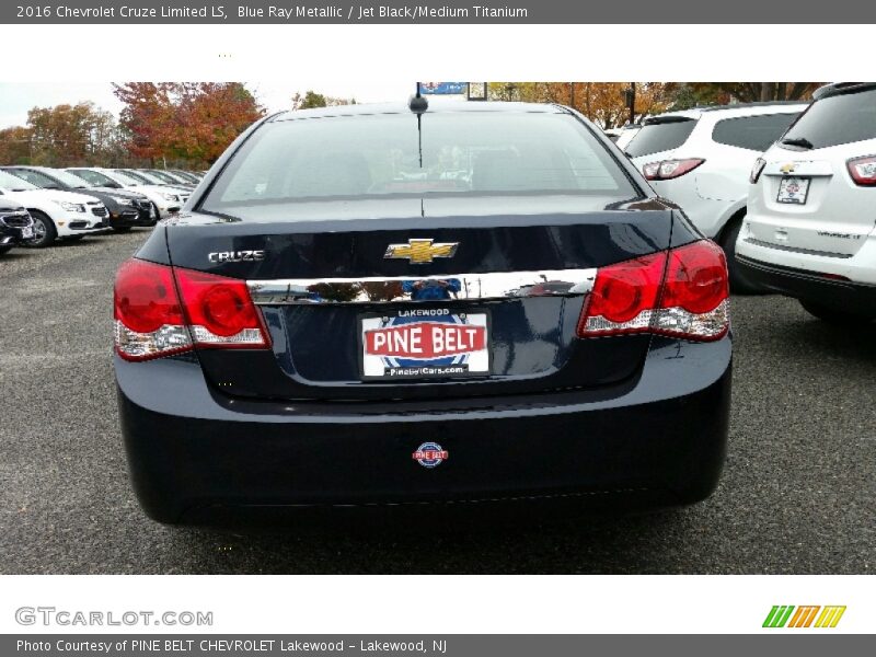 Blue Ray Metallic / Jet Black/Medium Titanium 2016 Chevrolet Cruze Limited LS