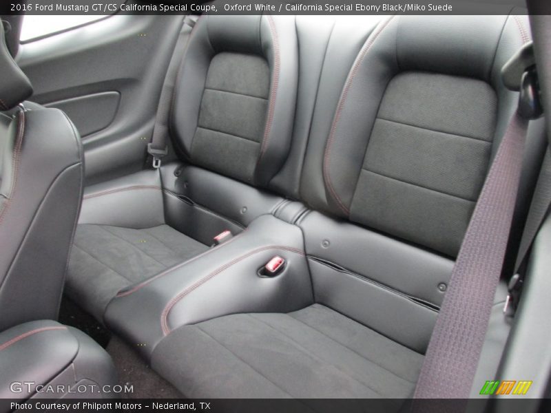 Rear Seat of 2016 Mustang GT/CS California Special Coupe