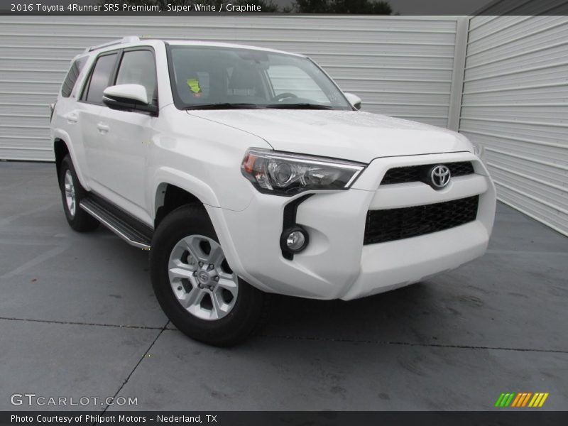 Super White / Graphite 2016 Toyota 4Runner SR5 Premium
