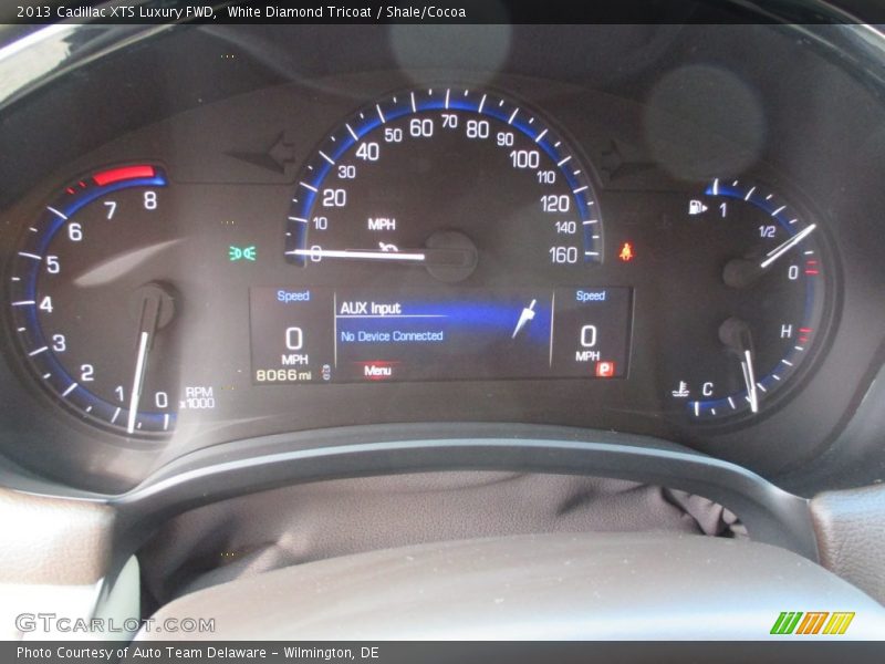 White Diamond Tricoat / Shale/Cocoa 2013 Cadillac XTS Luxury FWD