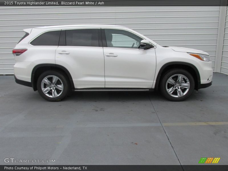 Blizzard Pearl White / Ash 2015 Toyota Highlander Limited