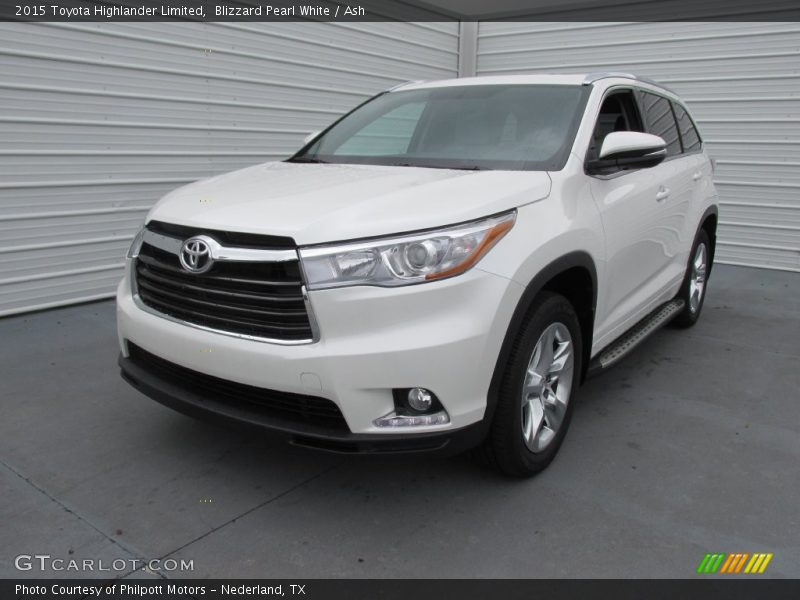 Blizzard Pearl White / Ash 2015 Toyota Highlander Limited