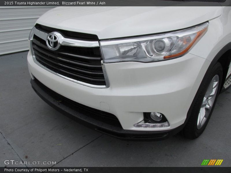 Blizzard Pearl White / Ash 2015 Toyota Highlander Limited