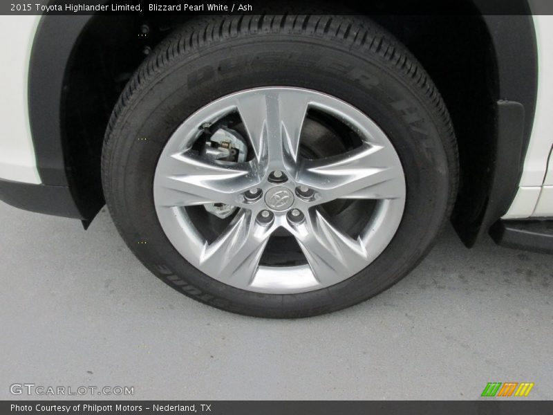 Blizzard Pearl White / Ash 2015 Toyota Highlander Limited