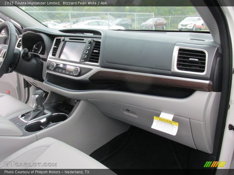 Blizzard Pearl White / Ash 2015 Toyota Highlander Limited