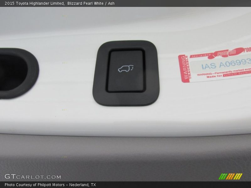 Blizzard Pearl White / Ash 2015 Toyota Highlander Limited