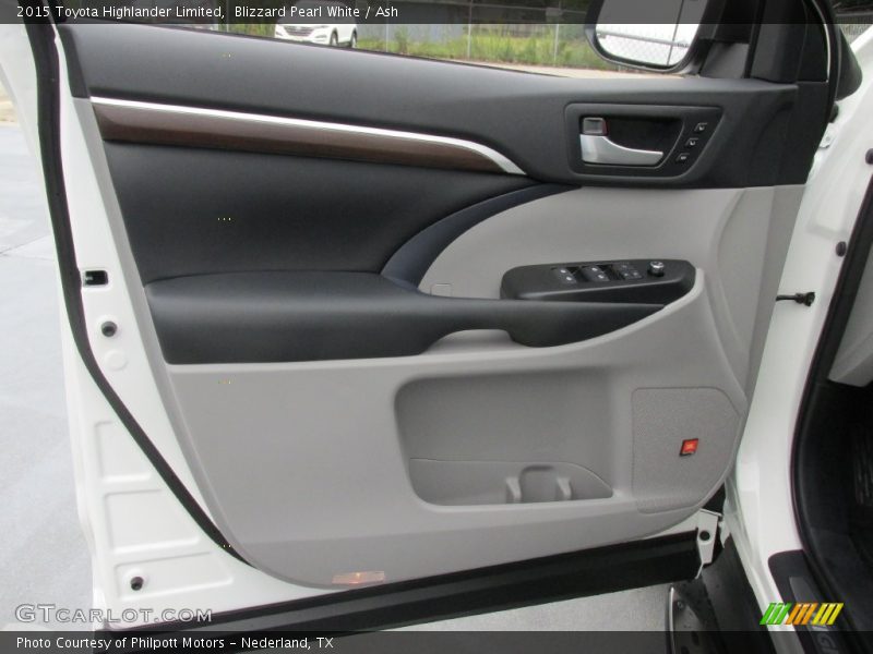 Blizzard Pearl White / Ash 2015 Toyota Highlander Limited