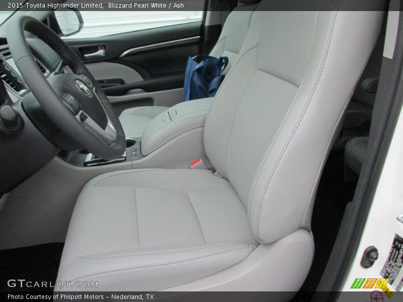 Blizzard Pearl White / Ash 2015 Toyota Highlander Limited