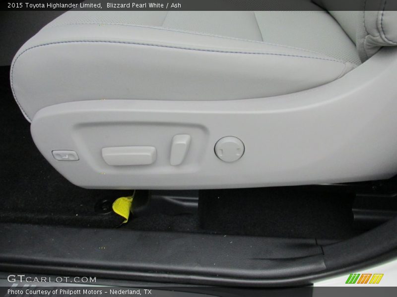 Blizzard Pearl White / Ash 2015 Toyota Highlander Limited