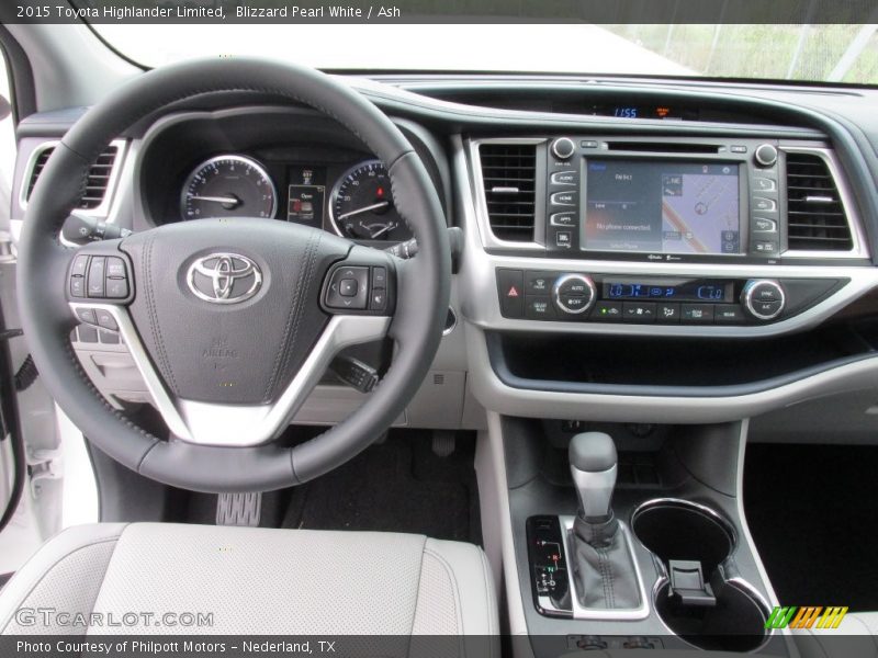 Blizzard Pearl White / Ash 2015 Toyota Highlander Limited