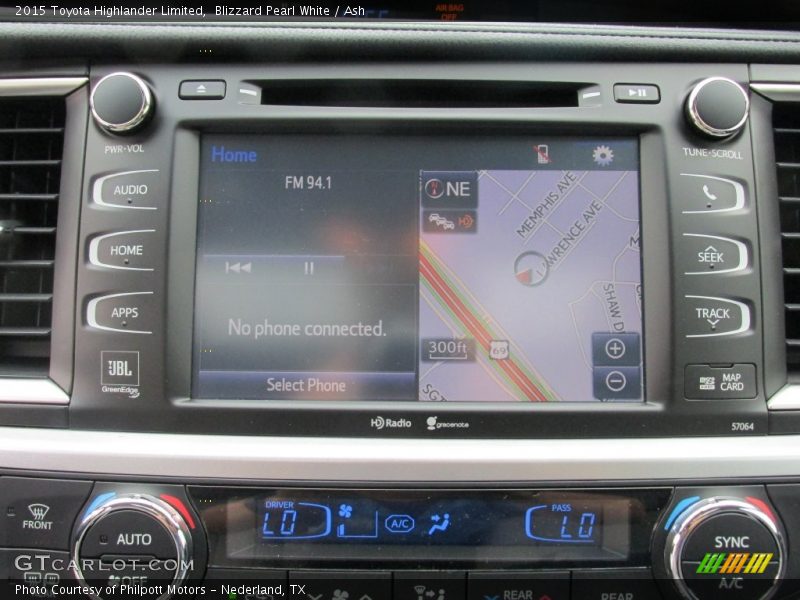 Blizzard Pearl White / Ash 2015 Toyota Highlander Limited