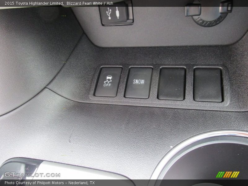 Blizzard Pearl White / Ash 2015 Toyota Highlander Limited