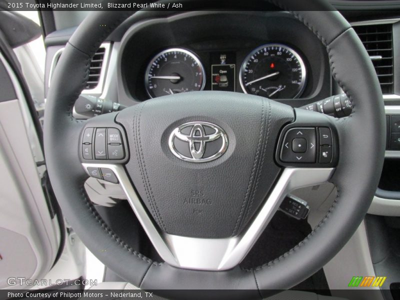 Blizzard Pearl White / Ash 2015 Toyota Highlander Limited