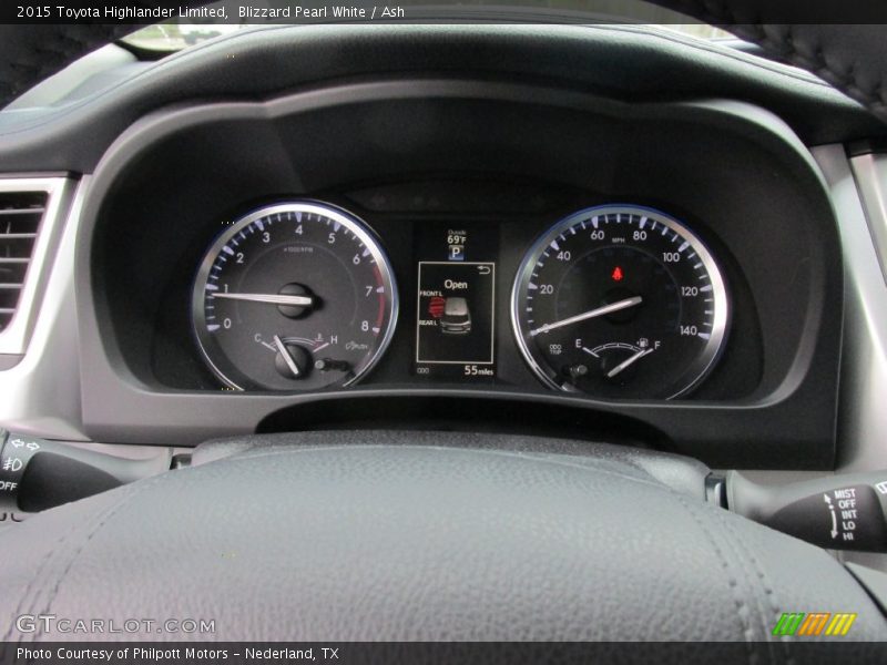 Blizzard Pearl White / Ash 2015 Toyota Highlander Limited