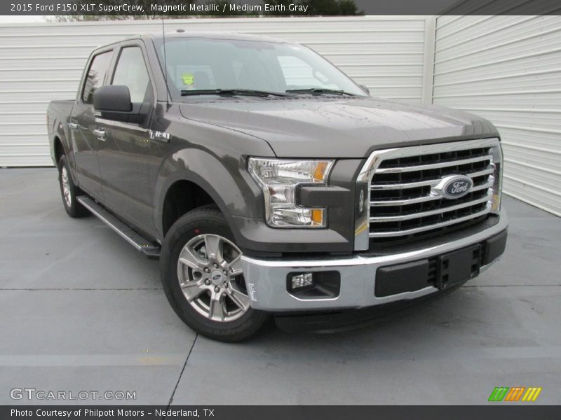 Magnetic Metallic / Medium Earth Gray 2015 Ford F150 XLT SuperCrew