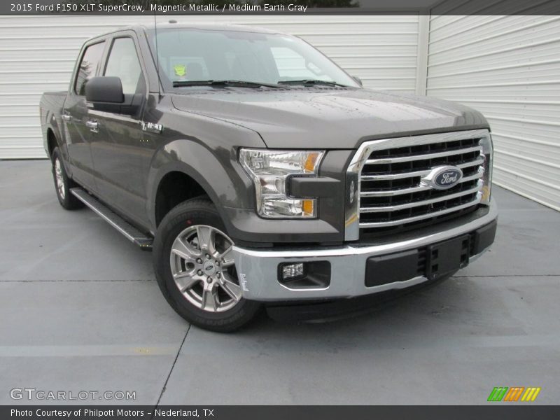 Magnetic Metallic / Medium Earth Gray 2015 Ford F150 XLT SuperCrew