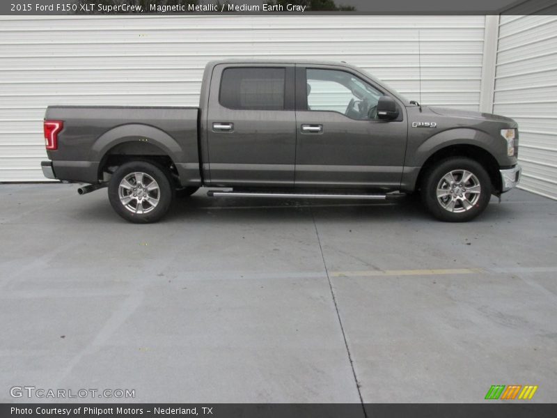 Magnetic Metallic / Medium Earth Gray 2015 Ford F150 XLT SuperCrew