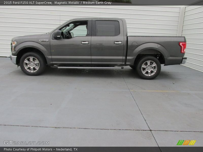 Magnetic Metallic / Medium Earth Gray 2015 Ford F150 XLT SuperCrew