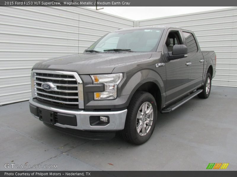 Magnetic Metallic / Medium Earth Gray 2015 Ford F150 XLT SuperCrew