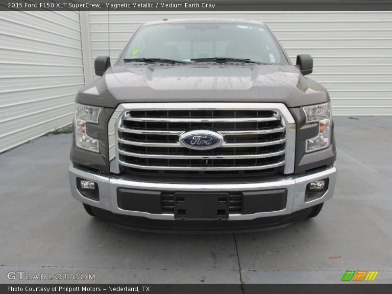 Magnetic Metallic / Medium Earth Gray 2015 Ford F150 XLT SuperCrew