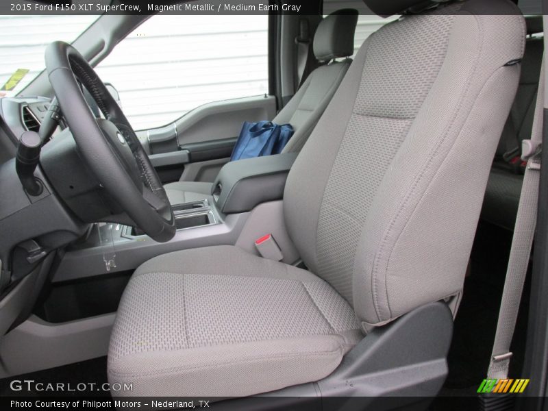 Magnetic Metallic / Medium Earth Gray 2015 Ford F150 XLT SuperCrew