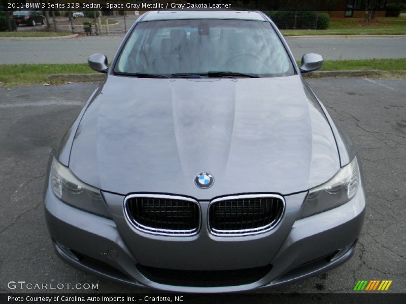 Space Gray Metallic / Gray Dakota Leather 2011 BMW 3 Series 328i Sedan