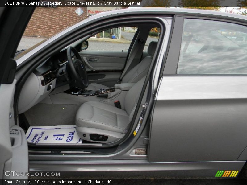 Space Gray Metallic / Gray Dakota Leather 2011 BMW 3 Series 328i Sedan