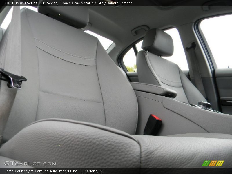 Space Gray Metallic / Gray Dakota Leather 2011 BMW 3 Series 328i Sedan