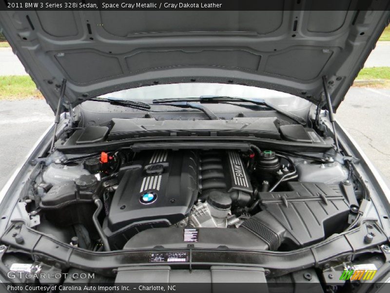 Space Gray Metallic / Gray Dakota Leather 2011 BMW 3 Series 328i Sedan