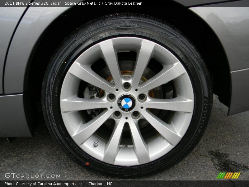 Space Gray Metallic / Gray Dakota Leather 2011 BMW 3 Series 328i Sedan