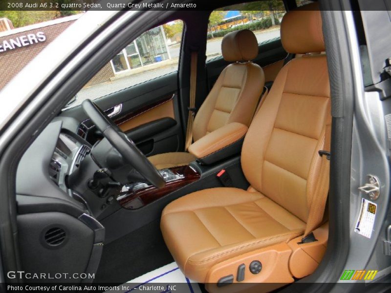 Quartz Grey Metallic / Amaretto 2008 Audi A6 3.2 quattro Sedan