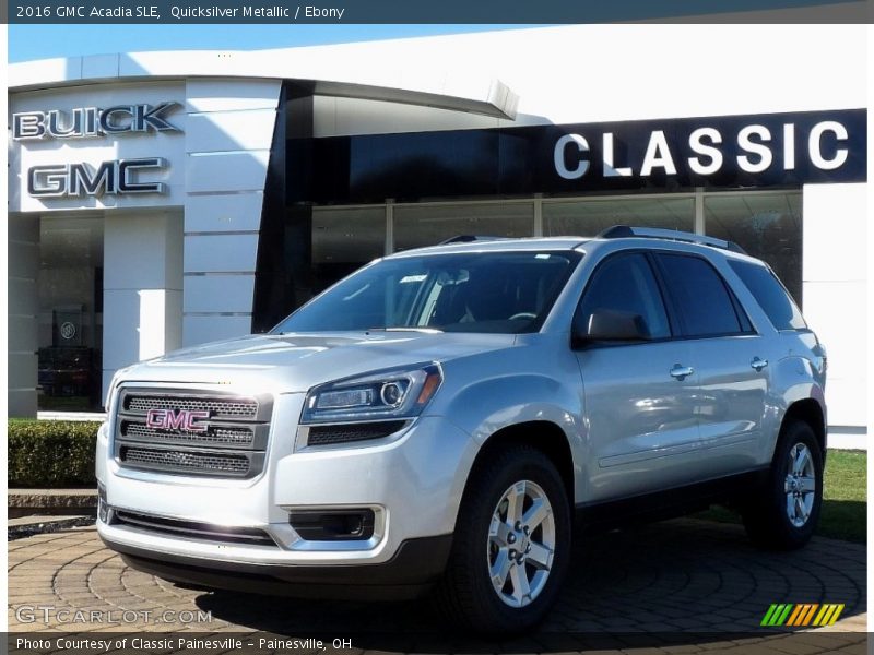Quicksilver Metallic / Ebony 2016 GMC Acadia SLE