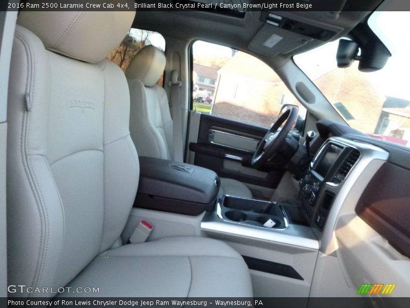 Brilliant Black Crystal Pearl / Canyon Brown/Light Frost Beige 2016 Ram 2500 Laramie Crew Cab 4x4