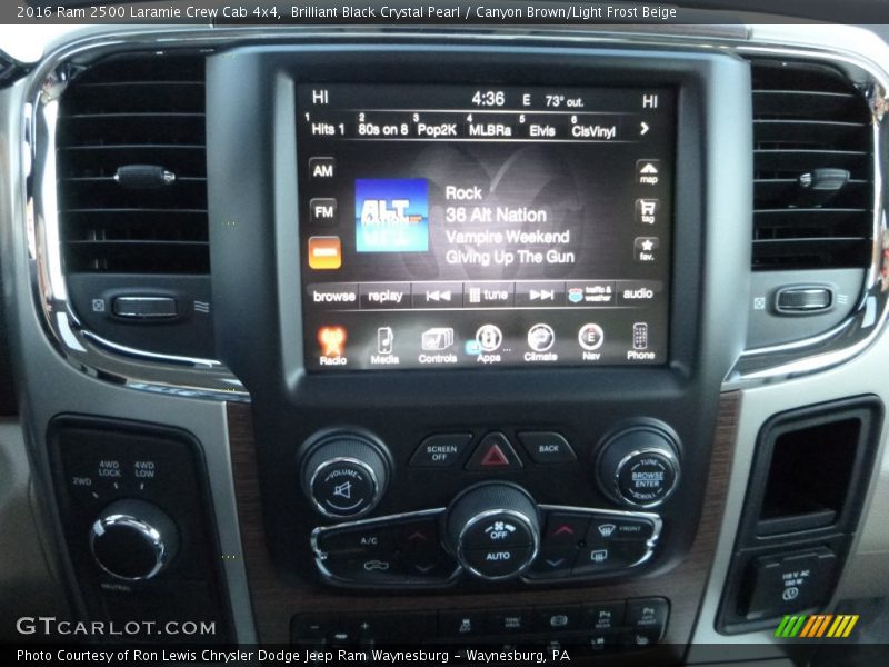 Controls of 2016 2500 Laramie Crew Cab 4x4