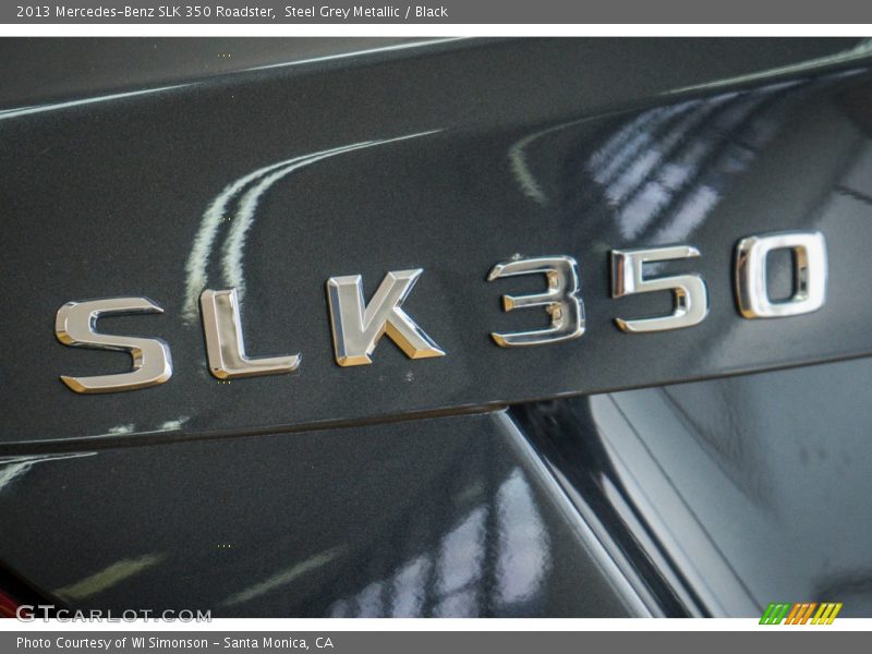 Steel Grey Metallic / Black 2013 Mercedes-Benz SLK 350 Roadster