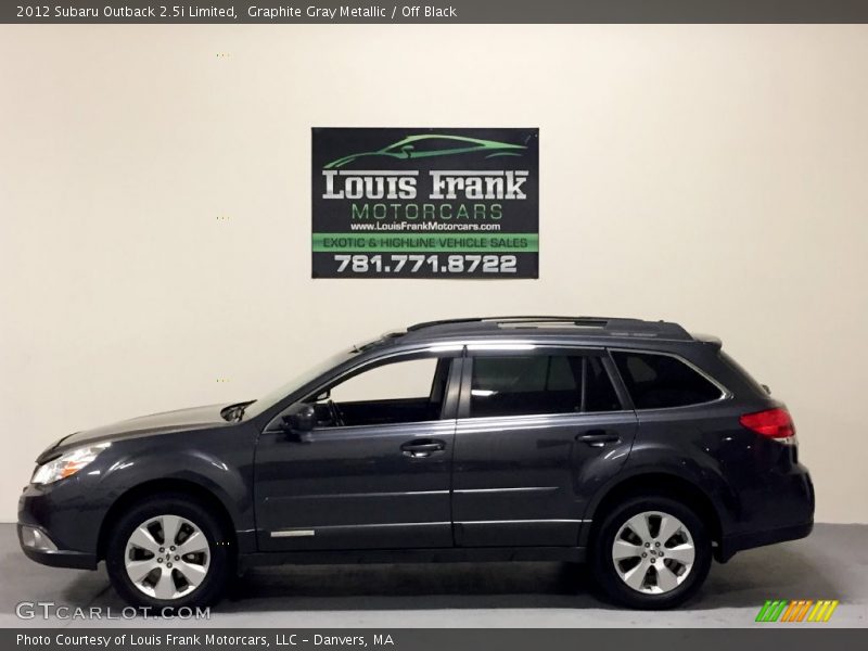 Graphite Gray Metallic / Off Black 2012 Subaru Outback 2.5i Limited