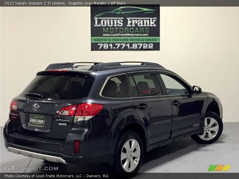 Graphite Gray Metallic / Off Black 2012 Subaru Outback 2.5i Limited